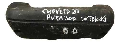 Puxador Porta Dianteira Direita Chevrolet Chevette 1981 1982 Preto Dianteira